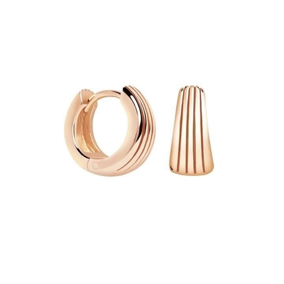 ECO 925 Sterling Silver Huggie Bàn tai vàng trắng được mạ cho lễ kỷ niệm