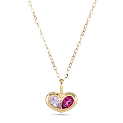 Valentine ngày quà màu sắc trái tim hình đá quý dây chuyền vòng cổ cho đính hôn