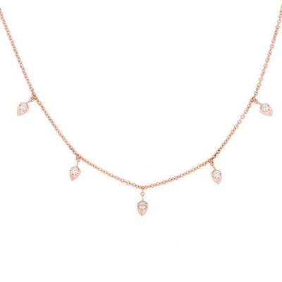 18K vàng bọc dây chuyền 925 Sterling bạc đẹp vòng cổ cho phụ nữ thiết kế cắt công chúa