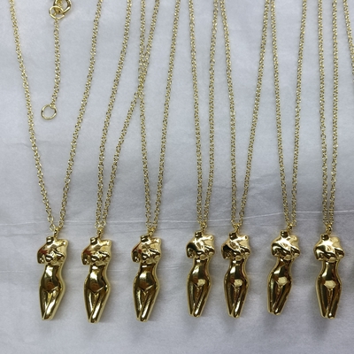 925 Sterling bạc Venus phụ nữ thân dây chuyền vòng cổ tùy chỉnh cho trang phục của bạn