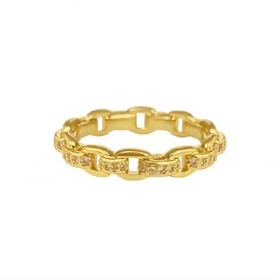 Xích dây chuyền 18K vàng tinh tế cá nhân siêu cổ tích 925 Sterling bạc nhẫn