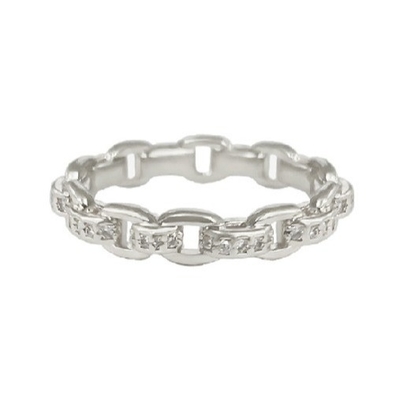 Xích dây chuyền 18K vàng tinh tế cá nhân siêu cổ tích 925 Sterling bạc nhẫn