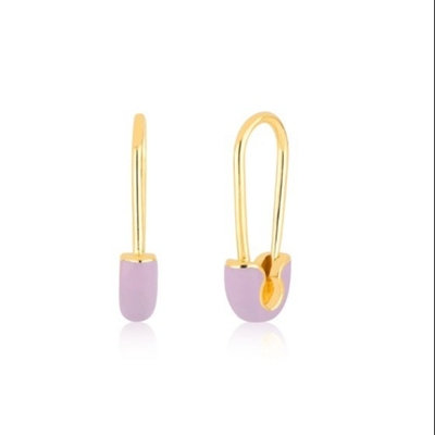 925 Sterling Silver Phụ nữ thời trang Mũi pin trang trí bằng kết thúc nhỏ màu xanh lá cây