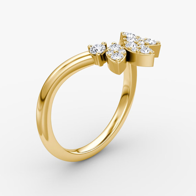 Những người mới đến thiết kế những chiếc nhẫn vàng 18K 925 Sterling Silver