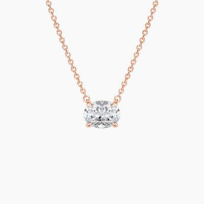 Xương hình bầu dục cắt 5A Trắng hình khối Zirconia Đá đá quý lấp lánh Anh dây chuyền cho phụ nữ đồ trang sức cổ điển