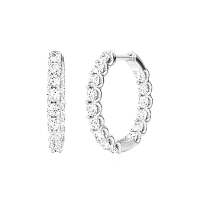 925 Sterling Silver Fine Jewelry Hoop Earrings hoàn hảo cho mọi dịp
