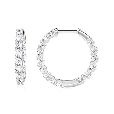 925 Sterling Silver Fine Jewelry Hoop Earrings hoàn hảo cho mọi dịp