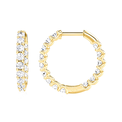 925 Sterling Silver Fine Jewelry Hoop Earrings hoàn hảo cho mọi dịp