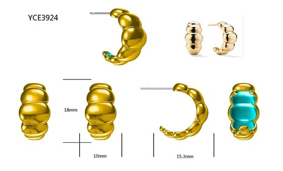 18K vàng Rhodium mạ lưỡi liềm Stud tai nghe ️ Điển hình mái vòm Hoop tai nghe cho phụ nữ, hoàn hảo cho hàng ngày & bên