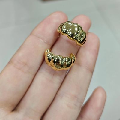 18K vàng Rhodium mạ lưỡi liềm Stud tai nghe ️ Điển hình mái vòm Hoop tai nghe cho phụ nữ, hoàn hảo cho hàng ngày & bên