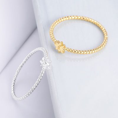 Nhẫn mặt trăng mặt trời bằng bạc 925 mạ vàng 18K, trang sức unisex