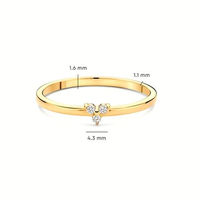 925 Sterling Silver Gold Plated CZ Chiếc nhẫn hoa sen cho phụ nữ