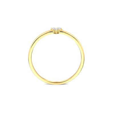 925 Sterling Silver Gold Plated CZ Chiếc nhẫn hoa sen cho phụ nữ