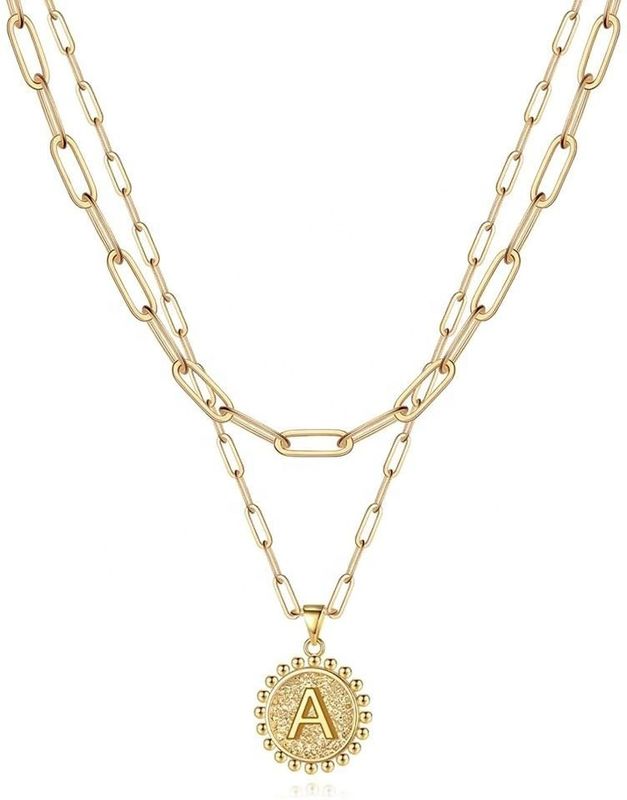 Vòng cổ xếp chồng với mặt dây chuyền đôi bằng bạc 925 thủ công, giao hàng trong 30 ngày