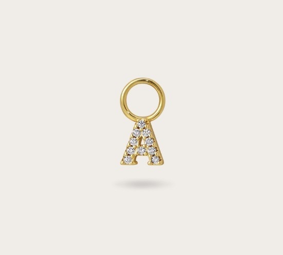 Logo 925 và tùy chỉnh Mini 18K Gold Charm ban đầu 925 Sterling Silver Personal Pendant
