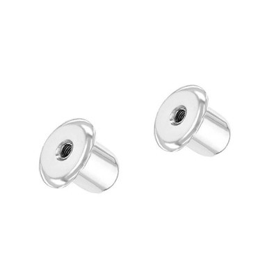 FEDEX Express bọc bạc vít trở lại cho bông tai trẻ em trong 925 Sterling bạc