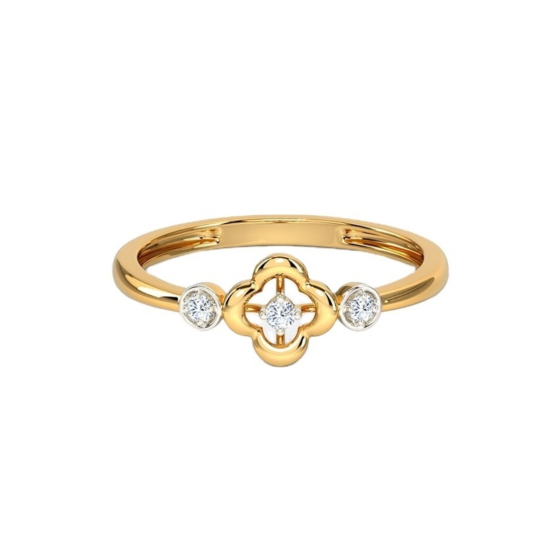 Nhẫn cho Unisex 925 Sterling Silver Triad Clover Ring trên Brazil Ring Band trang sức
