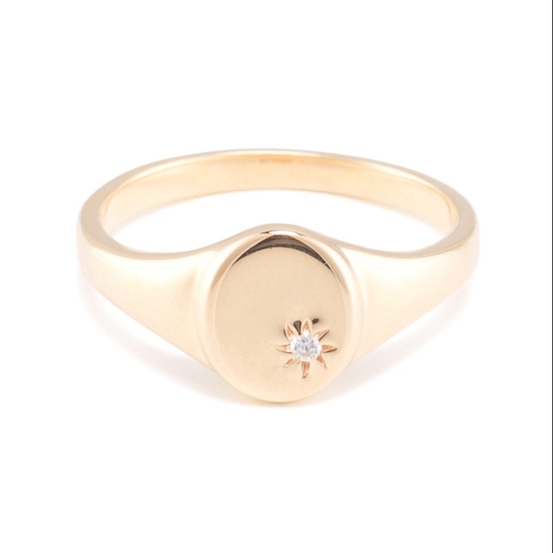 18K vàng Vermeil Hoa hướng dương nhẫn với thiết kế thiểu số trong 925 Sterling bạc