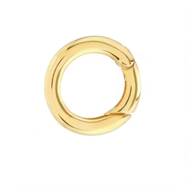 14K vàng bọc tròn Charm Enhancer Connector vòng cổ loại đồ trang sức Đeo dây chuyền hoặc sử dụng bùa