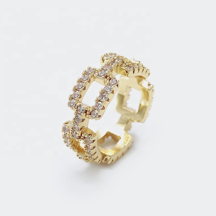 Nhẫn dây chuyền tùy chỉnh Đơn giản CZ Real Sterling bạc 925 đồ trang sức cho phụ nữ và nam giới