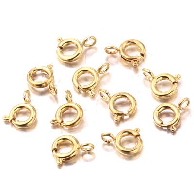 18K vàng bọc xuân khóa tay làm bằng tay phụ kiện 925 Sterling bạc đồ trang sức