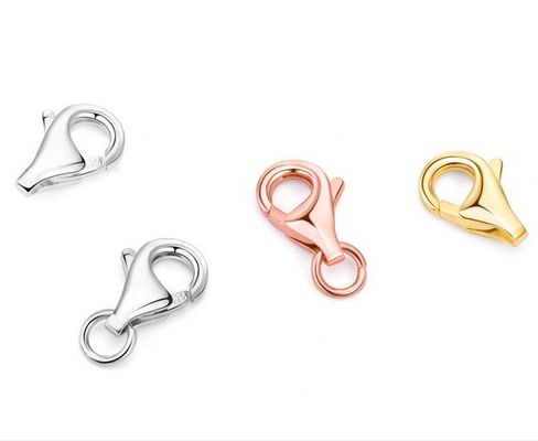 OEM ODM 18K Gold Lobster Clamp làm bằng tay DIY 925 Sterling Silver Lobster Clamp
