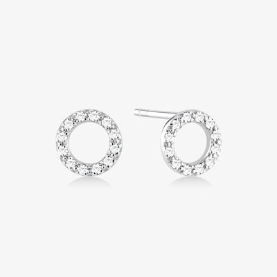 18K vàng bọc 925 Sterling bạc cổ điển tai nghe Stud cho cô gái phụ kiện thời trang