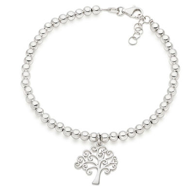 Trái tim và hình dạng cây quyến rũ vòng tay đeo hạt 925 bạc Sterling cho vòng tay phụ nữ