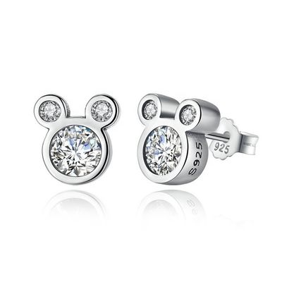 Đánh giá của bên thứ ba Chứng nhận trẻ em đồ trang sức 925 Sterling bạc Mouse tai