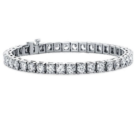 925 Sterling bạc vàng mạ 3mm Moissanite kim cương quần vợt vòng đeo tay đá màu tùy chọn