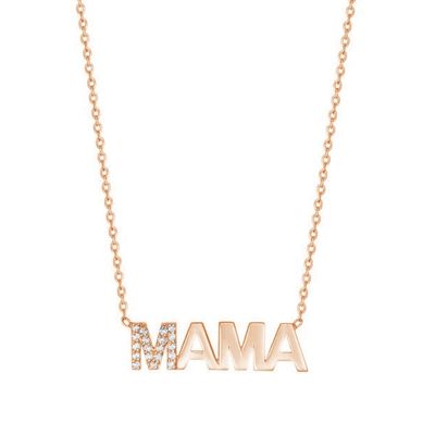 Hôn nhân 2022 MAMA độc đáo 18K vàng bán buôn Ngày của Mẹ quà tặng 925 Sterling bạc vòng cổ đồ trang