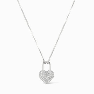 Trendy 925 vàng bọc bạc Sterling trái tim vòng dây chuyền vòng cổ