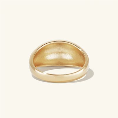 Thiết kế đậm dáng 925 Sterling Silver Dome Ring