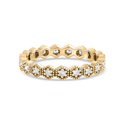 Trendy Eternity hình dạng hình học hình khối Zirconia đắp đống vòng đeo cho phụ nữ