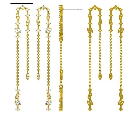 2024 Brazilian Gold Plating Drop Chain Bàn tai Phụ nữ 925 Bàn tai bạc