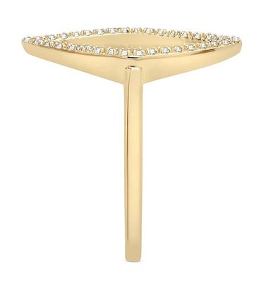 Hôn nhân Trắng CZ Rhombus tuyên bố Nhẫn Vàng 925 Sterling bạc đồ trang sức cho phụ nữ