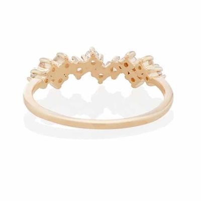 925 Sterling bạc đồ trang sức Prong thiết lập Mini Clear CZ dây đeo nhẫn cho phụ nữ Sterling