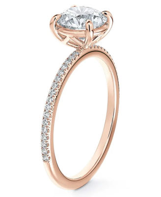 925 Sterling Silver Brazil Tròn Trắng CZ Chiếc nhẫn đính hôn Đồ trang sức