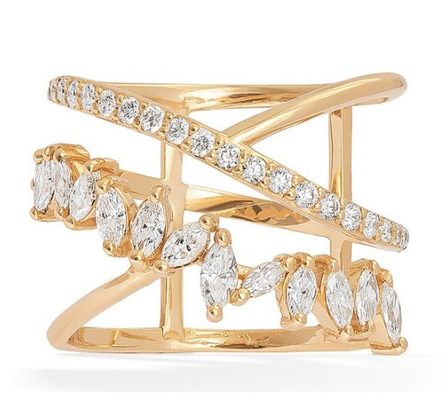 Tuyên bố của Đảng Chiếc nhẫn kim cương bằng bạc Sterling Rhodium