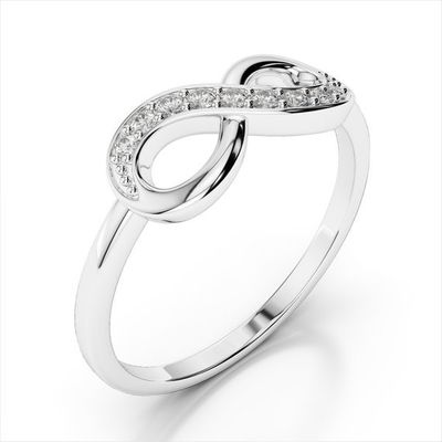 Vòng nhẫn phụ nữ bằng bạc 925 Infinity