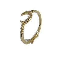 Chiếc nhẫn mặt trăng 925 bằng bạc tinh xảo nam giới với 14k 18k 24k vàng từ Brazil 2022