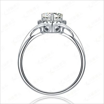Trái tim tinh tế đeo nhẫn 925 bạc bạc trang sức cho phụ nữ phụ kiện thời trang