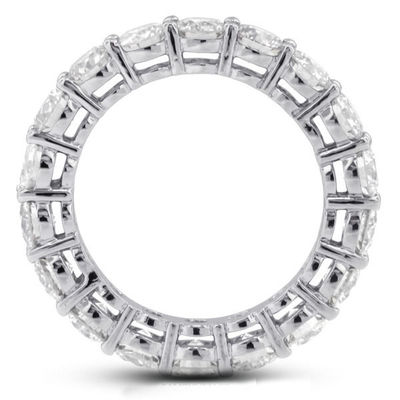 925 Sterling bạc 4mm CZ Eternity Band Nhẫn thân thiện với môi trường