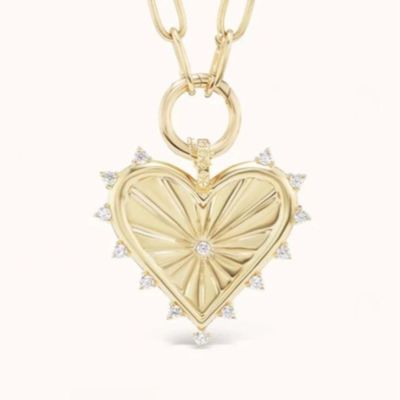 18K vàng trắng CZ nhọn tình yêu trái tim quyến rũ vòng cổ 925 Sterling bạc dây chuyền
