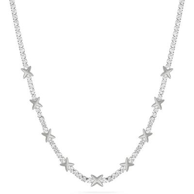 OEM cổ điển đồng Star Anh dây chuyền quần vợt với đá Zircon hình khối rực rỡ