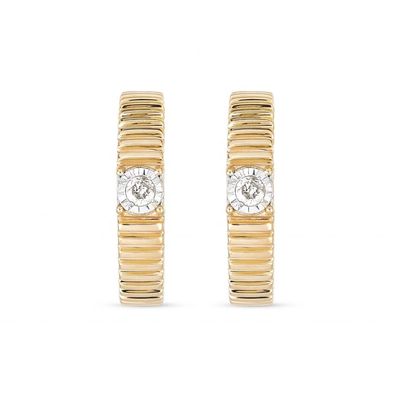 Đàn bà Cubic Zirconia Kim cương Hoop Bàn tai đồng tròn cắt rực rỡ