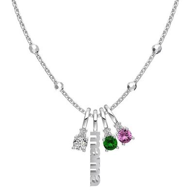 Đeo cổ màu trắng CZ 4mm 925 bạc nữ Đeo cổ đá Zircon Đẹp