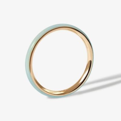 Nhẫn mạ mịn màu hồng 18K vàng ốp 925 Sterling Silver Stacking Rings
