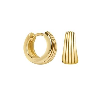 ECO 925 Sterling Silver Huggie Bàn tai vàng trắng được mạ cho lễ kỷ niệm