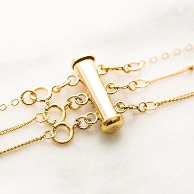 925 Sterling bạc trang sức mới nhất 18K vàng bọc lớp vòng cổ quyến rũ